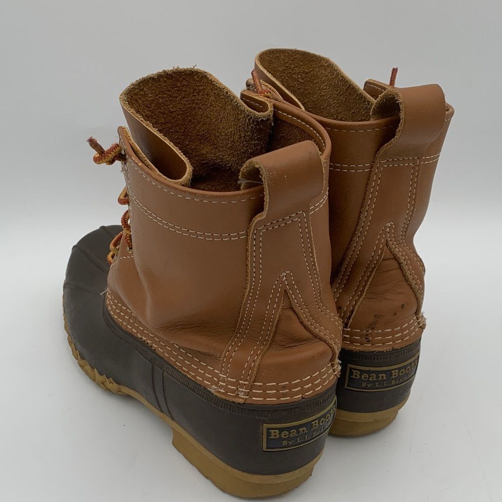 LL Bean Made in Maine Brown and tan Duck Boots men’s size 8.5 or Womans 9.5 - Picture 8 of 14